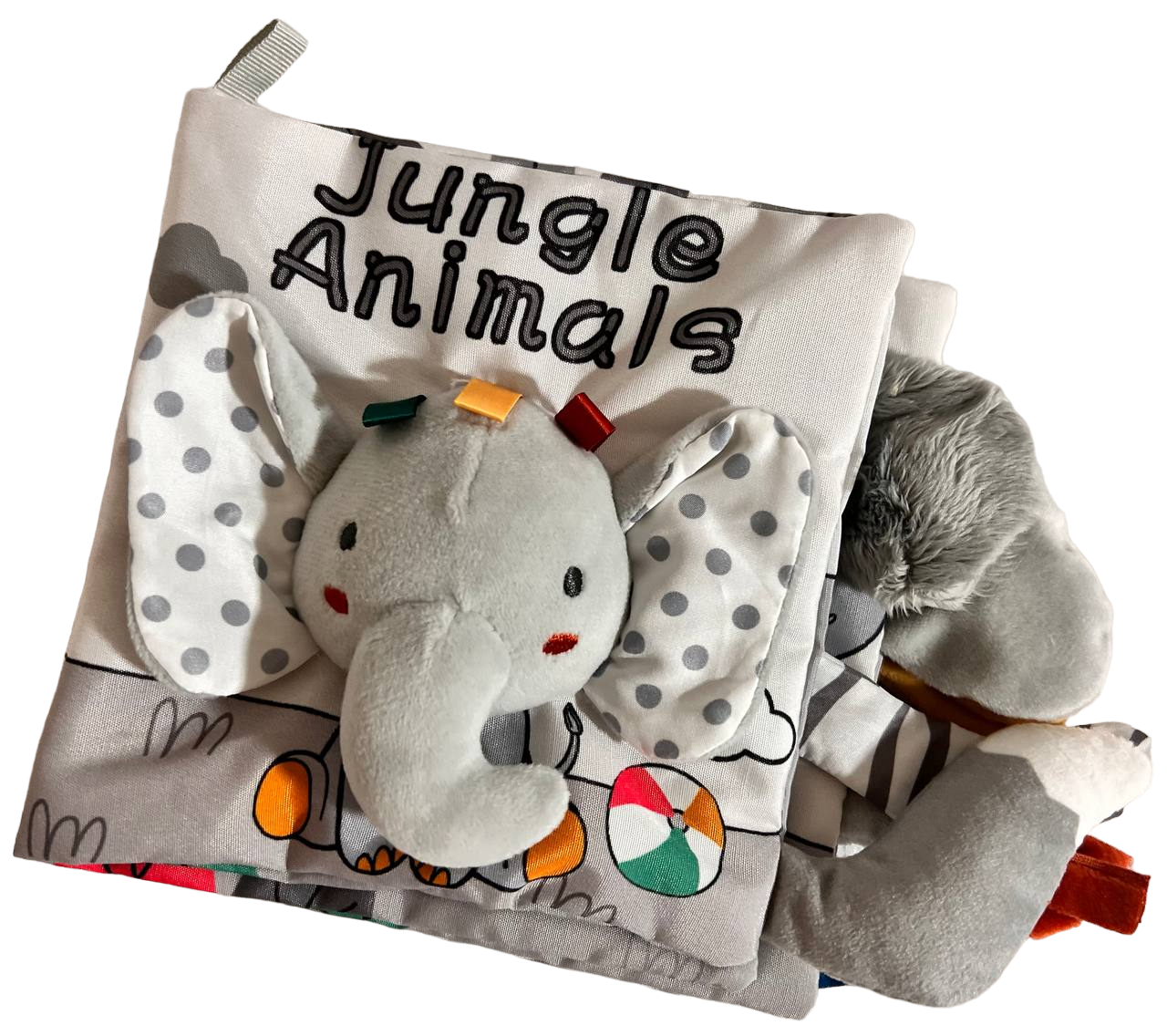 Книга развивающая тактильная Хватай за хвост с шуршалкой и пищалкой (84858)