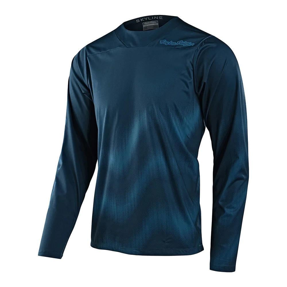 Джерси TLD SKYLINE LS CHILL JERSEY WAVES M Dark Slate Blue (353607013)