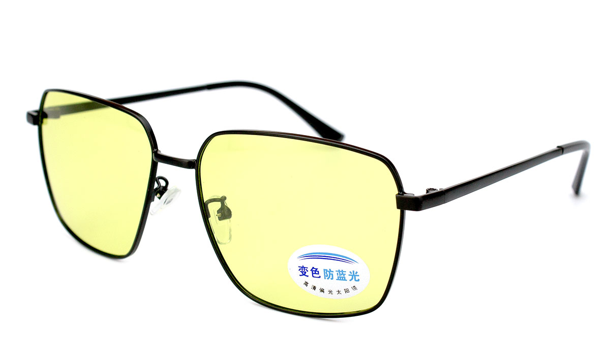 Окуляри чоловічі антифара Viscap 8372-C3-1 з металевою оправою на широке обличчя Чорний (40483)