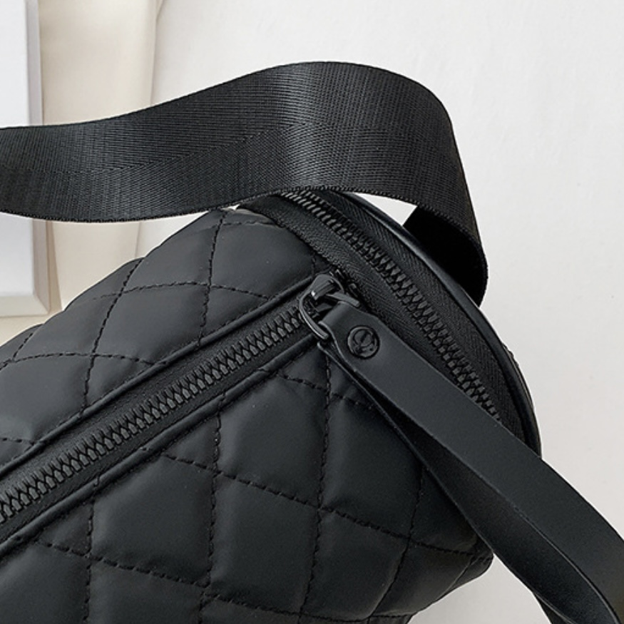 Сумка крос-боді RomiasBag стьобана жіноча Чорний (2101) - фото 8