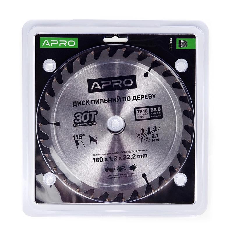 Диск пильный по дереву Apro 125х22,2х30T (830102) - фото 2