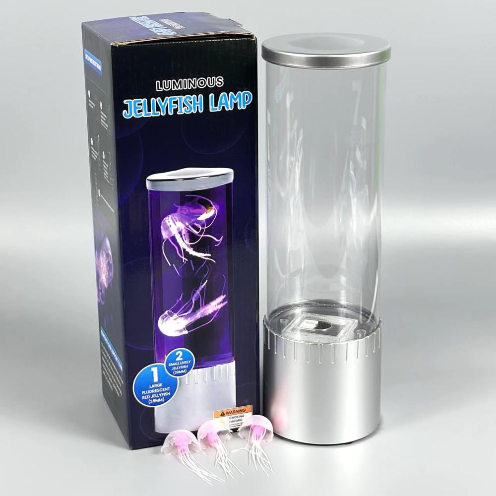 Ночник с плавающими медузами LUMINOUS JELLYFISH LAMP FS-27 7 подсветками от сети (37135045)