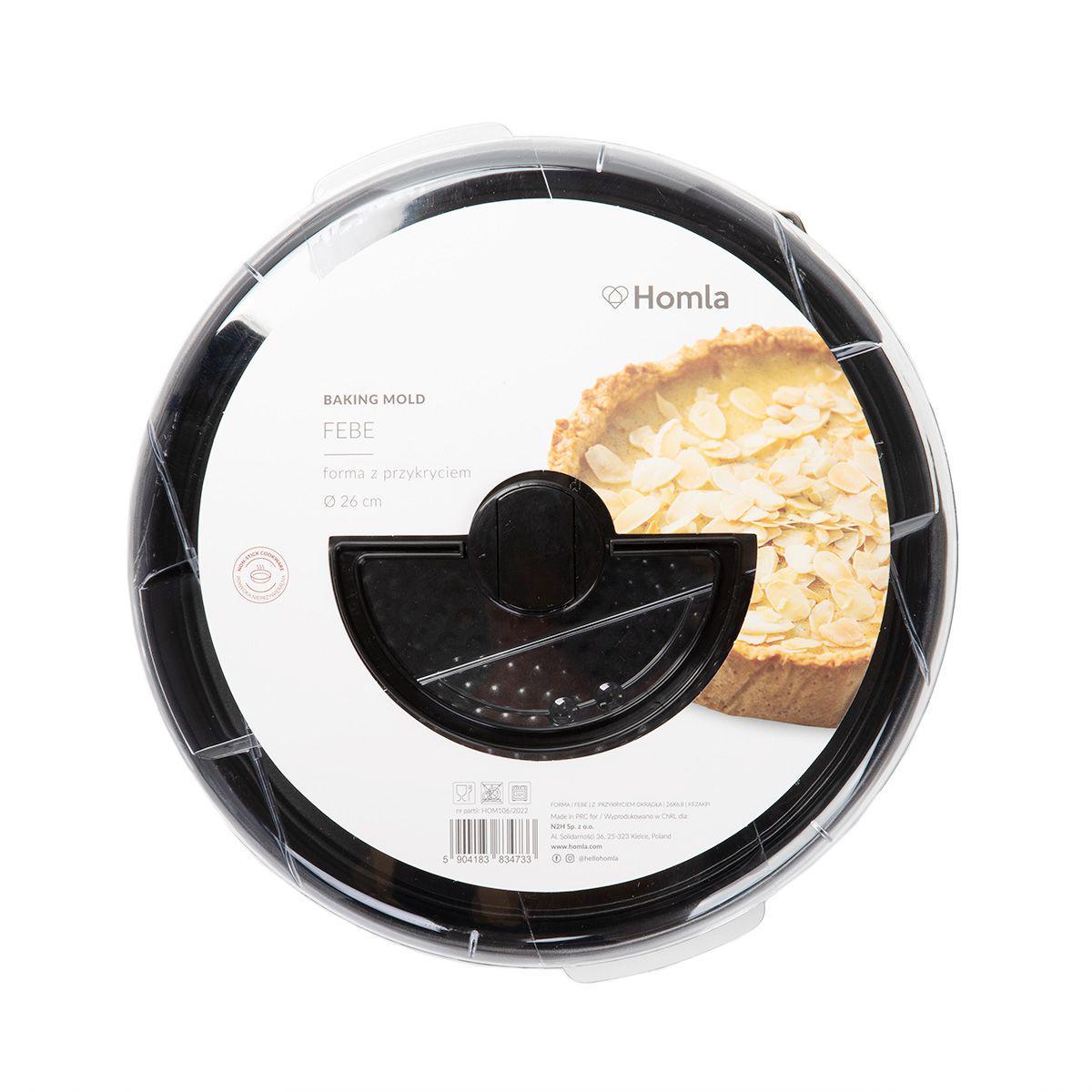 Форма для выпечки с крышкой Homla FEBE 26х7 см Черный (210997) - фото 5 Форма для выпечки с крышкой Homla FEBE 26х7 см Черный (210997) - фото 5