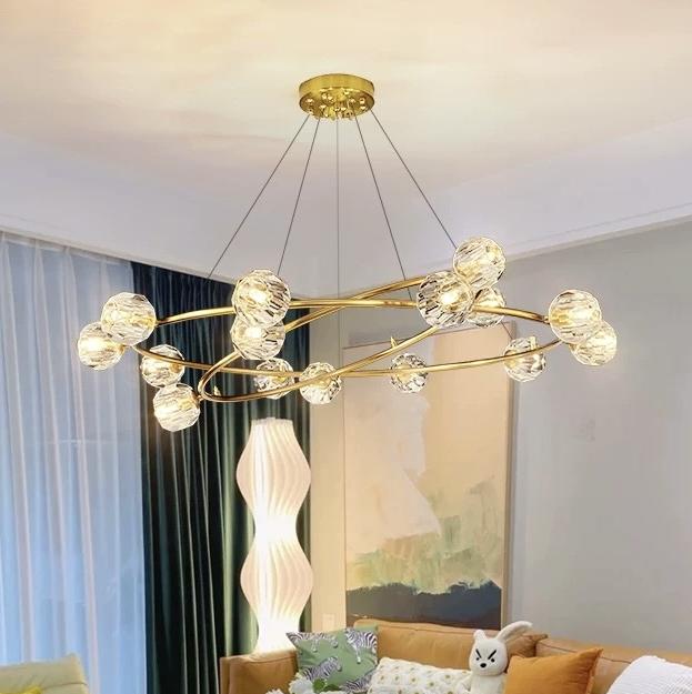 Люстра стельова LED 8816 8+6+4 Золотистий (7187831)