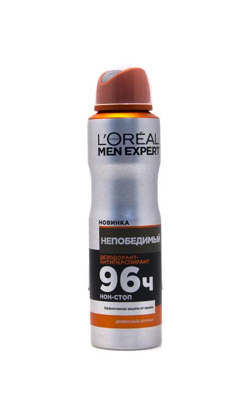 Дезодорант-антиперспірант L'Oreal Paris Men Expert Непереможний 96 годин Нон-стоп спрей (3682)