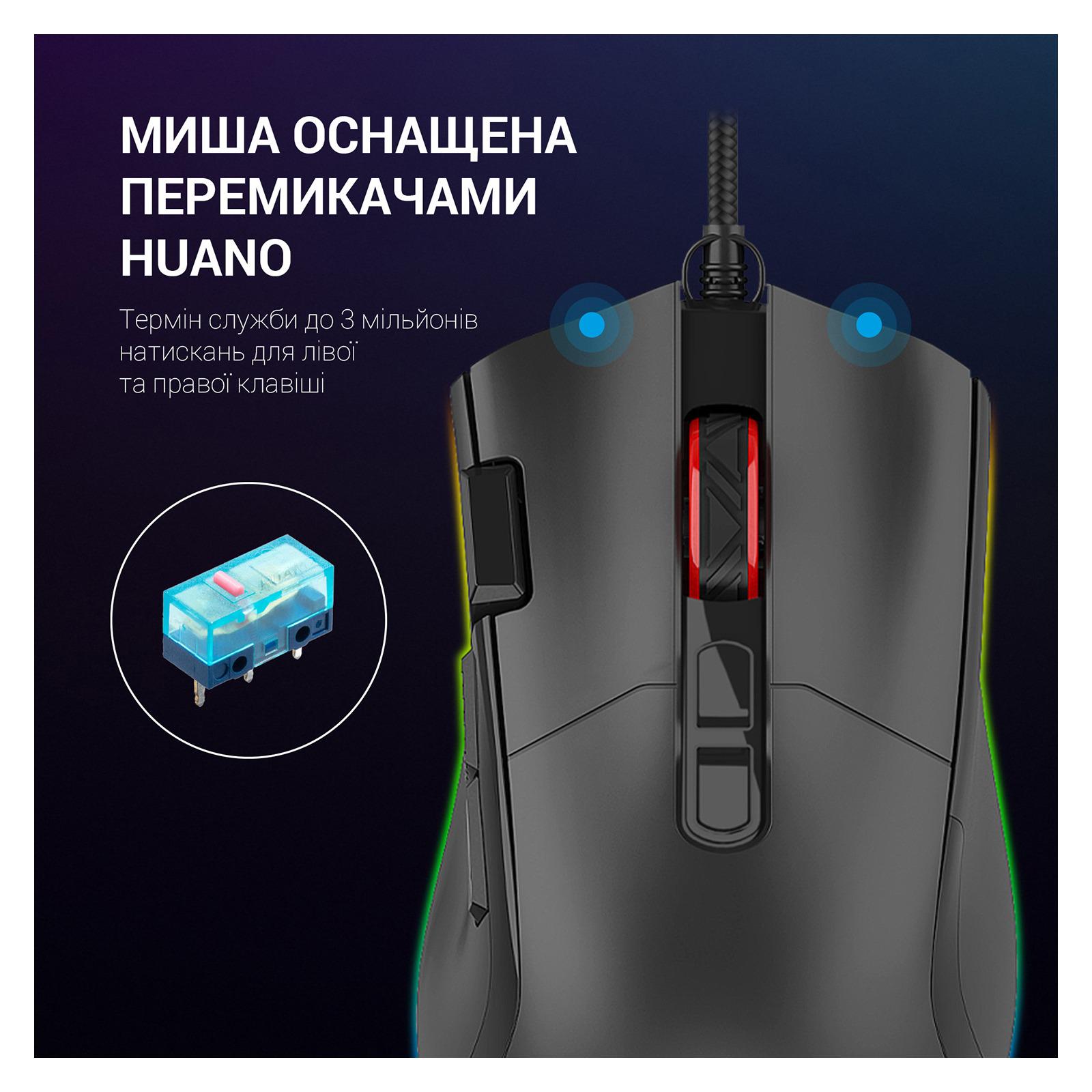 Компьютерная мышка проводная GamePro GM385 с RGB-подсветкой Black (26449080) - фото 7 Компьютерная мышка проводная GamePro GM385 с RGB-подсветкой Black (26449080) - фото 7