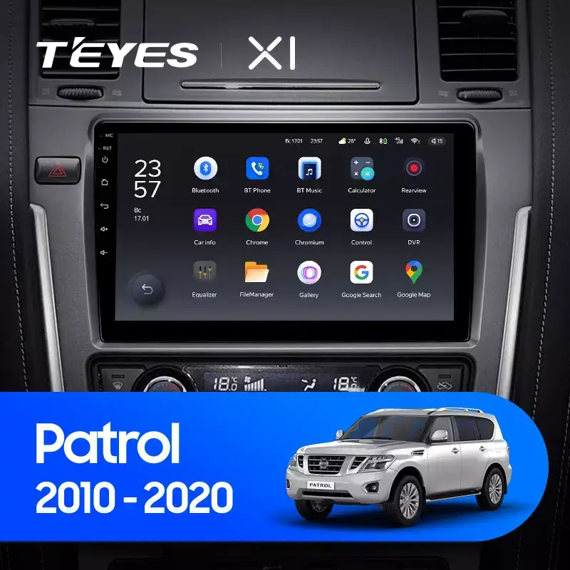 Автомагнітола штатна Teyes X1 для Nissan Patrol Y62 2010-2020 Android 2/32 Гб Wi-Fi/4G варіант F1 (1737296271) - фото 2