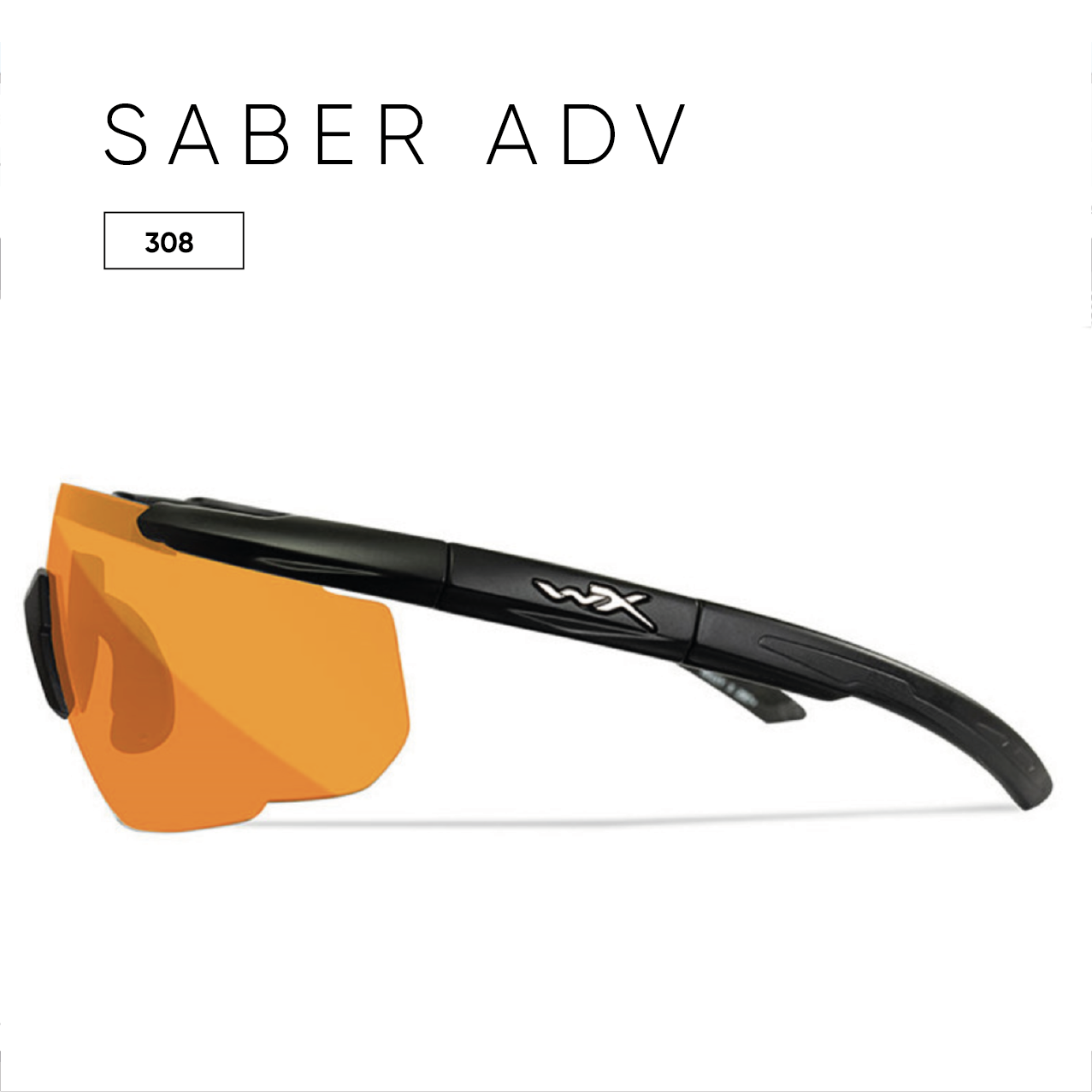 Очки Wiley X SABER ADV Smoke/Clear/Rust Matte Black Frame 3 линзы - фото 5