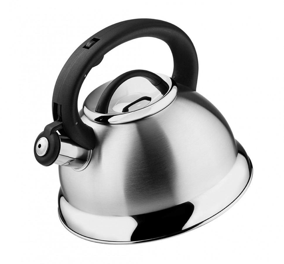 Чайник из нержавеющей стали Edenberg со свистком двойное капсульное дно 2,5 л Серый (1611А) - фото 2 Чайник из нержавеющей стали Edenberg со свистком двойное капсульное дно 2,5 л Серый (1611А) - фото 2