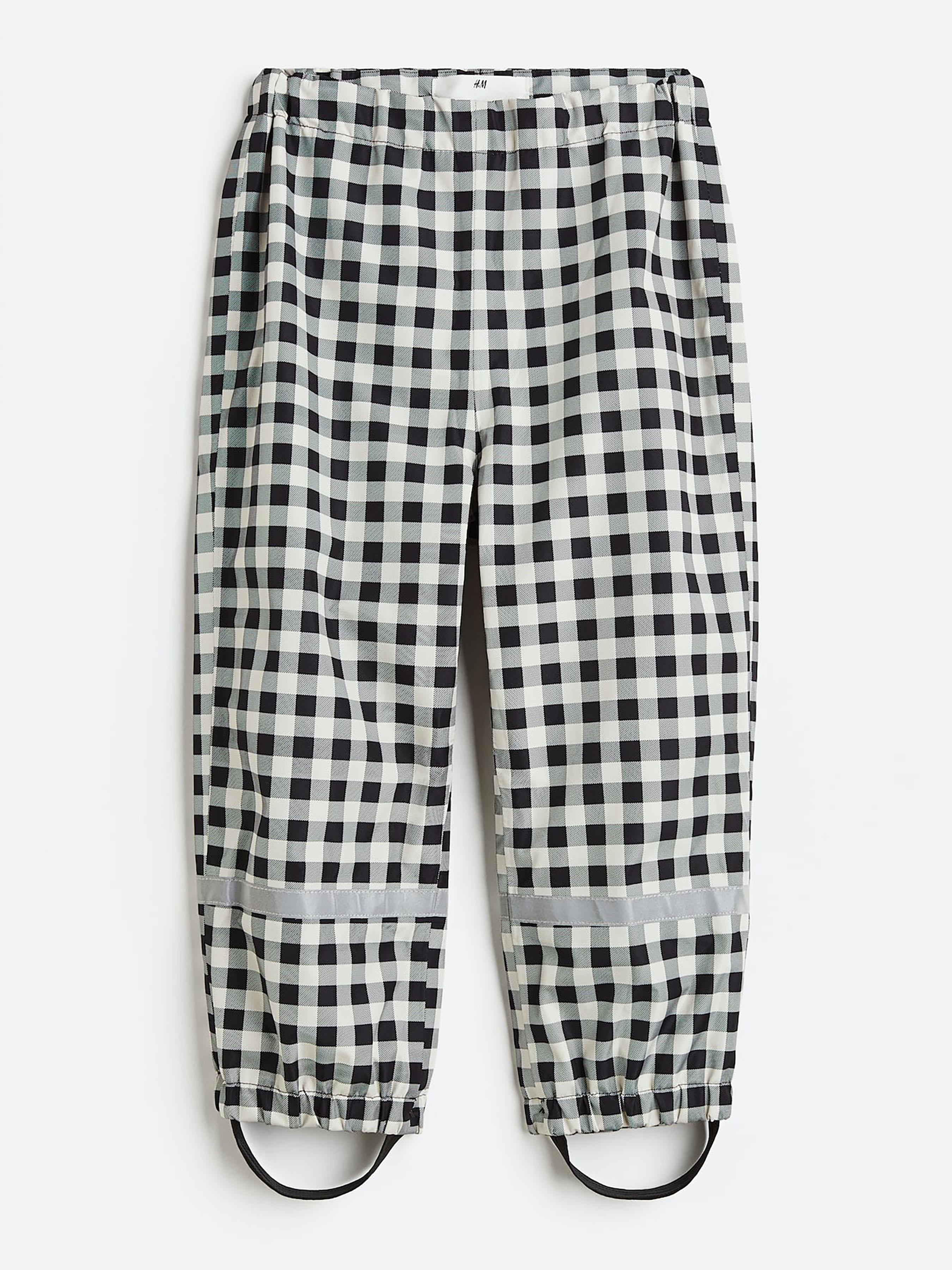 Штани H&M Клітинка 104 см Бежево-чорний (Х1611138033)