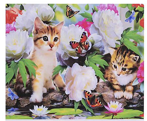 Алмазная мозаика TK Group Котята 40х30 см (GB70841)