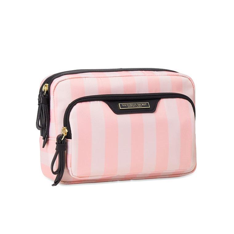 Косметичка Victoria's Secret Glam Bag Рожева смужка (12074272)