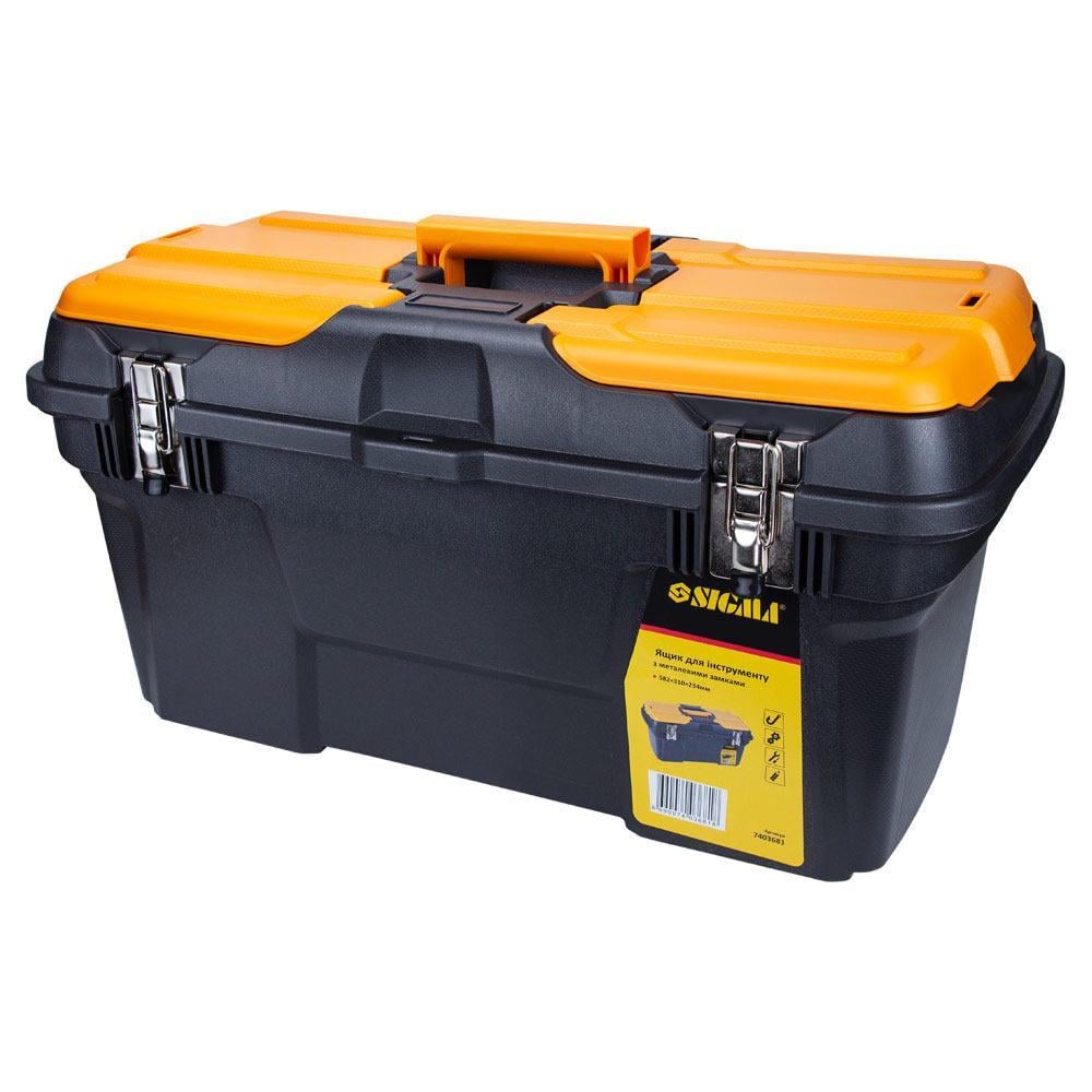 Ящик для інструментів Sigma металеві замки 582x310x234 мм (7403681)