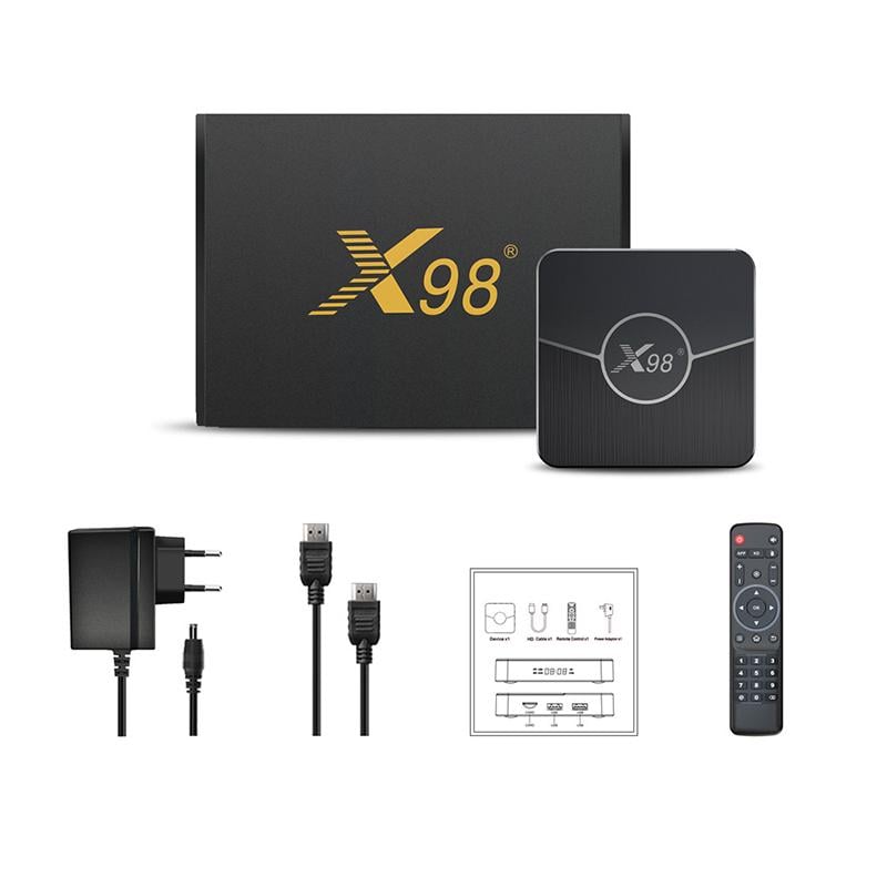 Смарт ТВ приставка X98 Plus 2/16 Гб Smart TV Box Android 11 (552-1) - фото 2