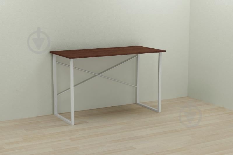 Компьютерный стол Ferrum-decor Дейв 75x120x70 белый ДСП Венге 16мм