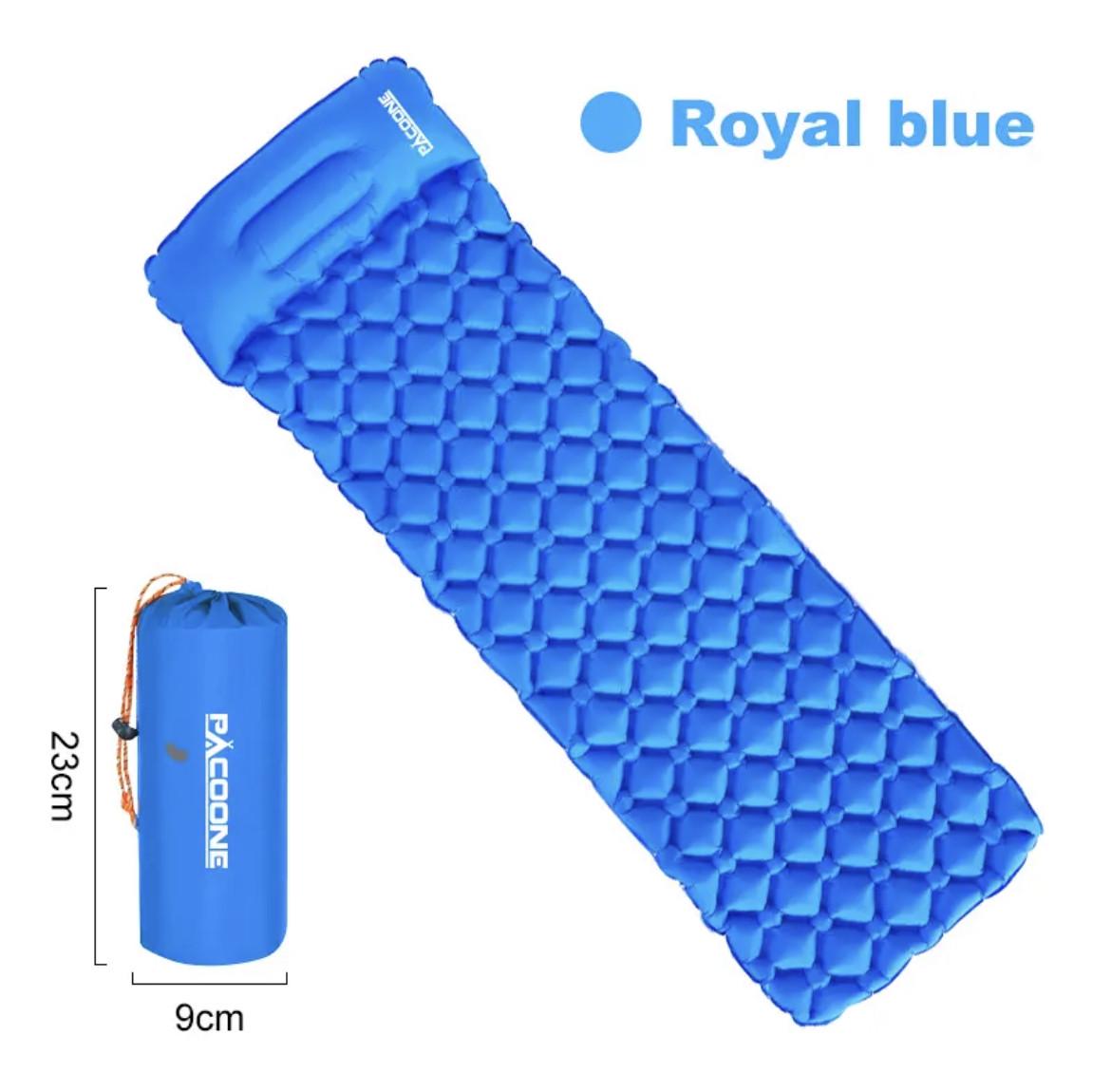 Килимок надувний PACOONE з подушкою Royal Blue (10c-7px-ge0) - фото 2 Килимок надувний PACOONE з подушкою Royal Blue (10c-7px-ge0) - фото 2