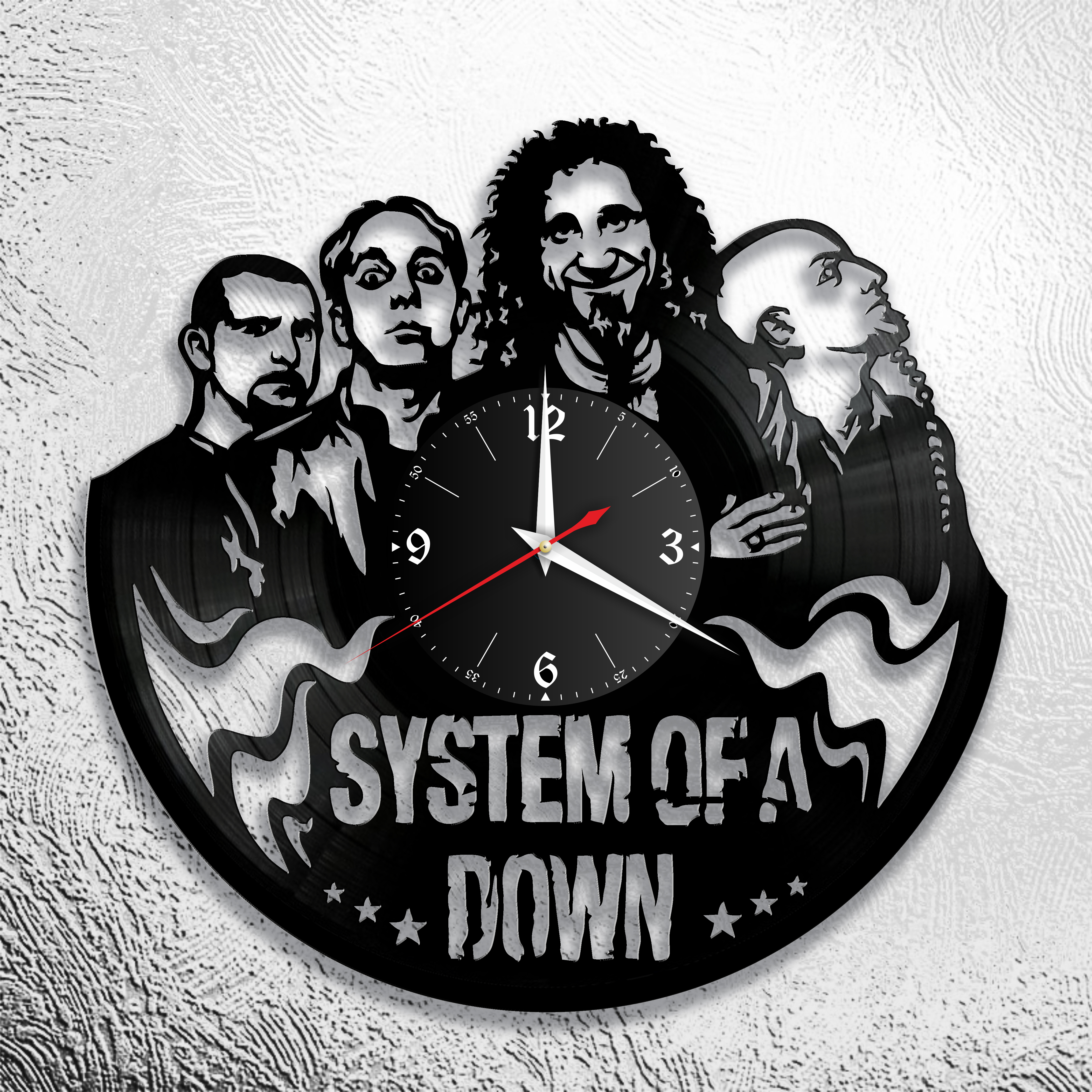 Часы настенные System Of a Down 0713 из виниловой пластинки