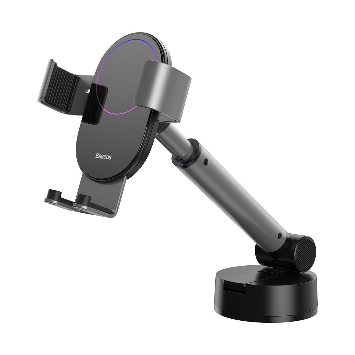 Тримач для телефону BASEUS Simplism gravity car mount в машину Black - фото 4