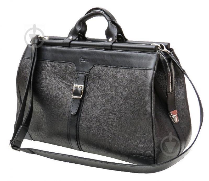 Саквояж із натуральної шкіри TARWA FA-1403-4lx Чорний