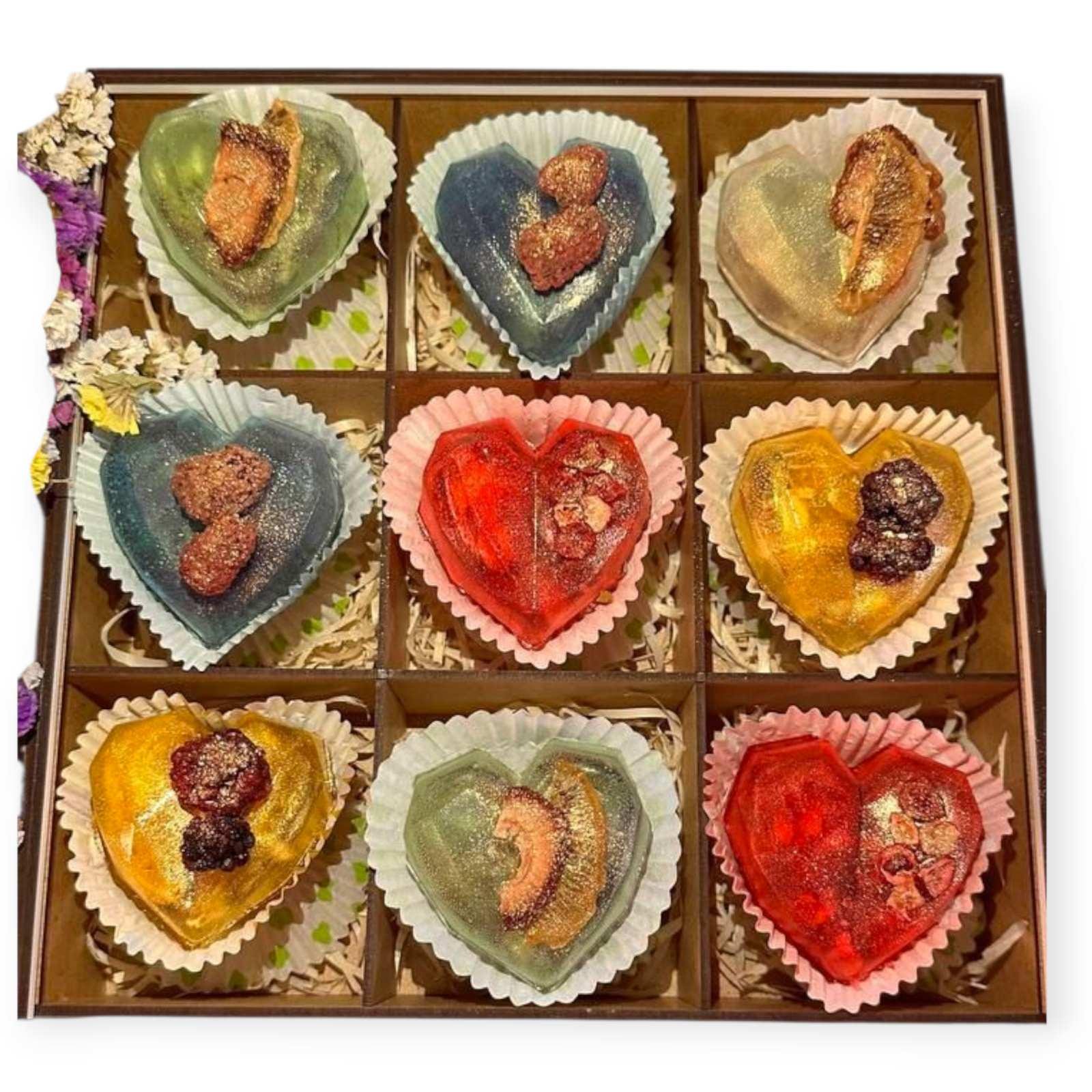 Подарочный набор чайными бомбочками 9 шт. в подарочной упаковке (28678615)