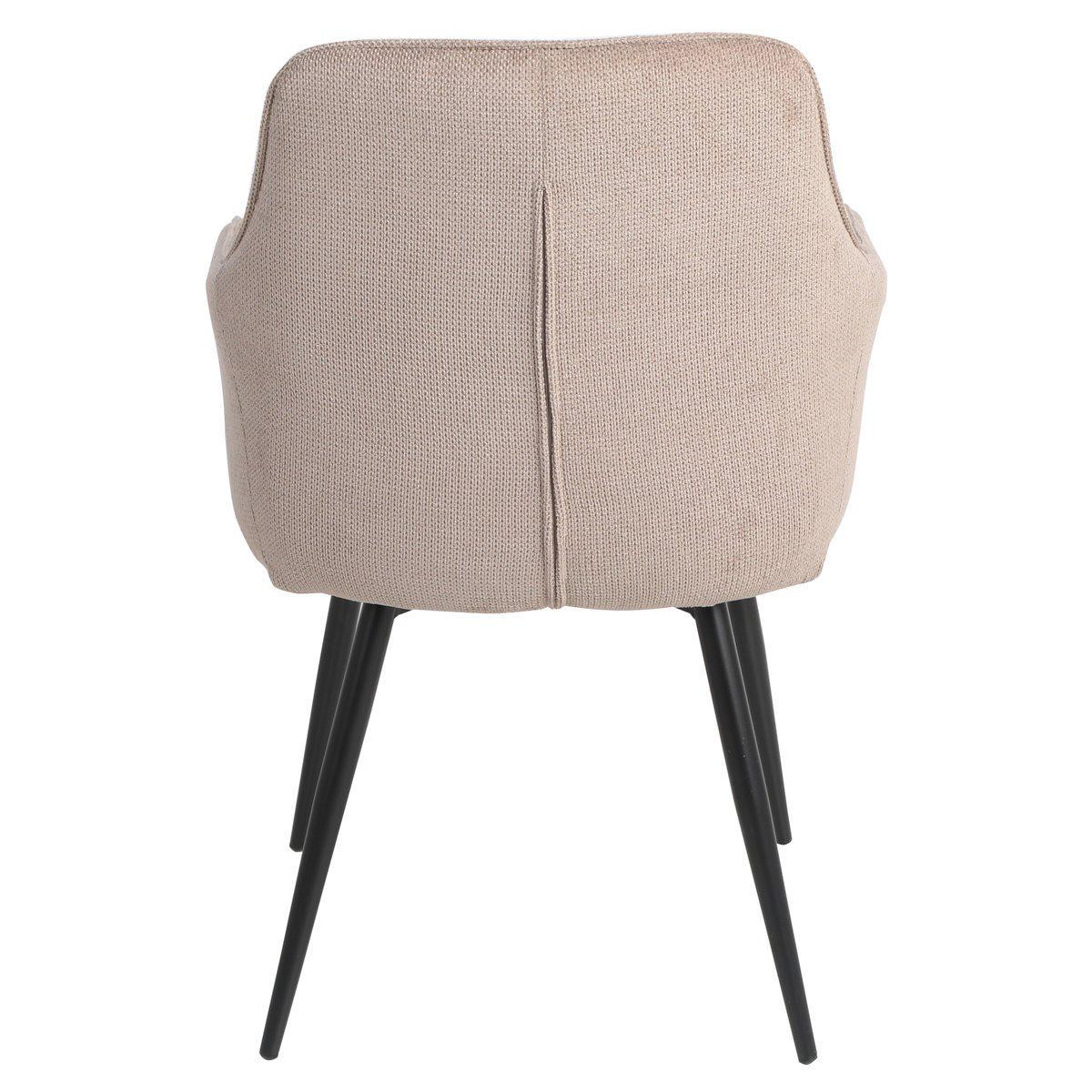 Стул кухонный Intarsio DAVID ткань Черный/Темный бежевый (DAVIDDBE) - фото 5