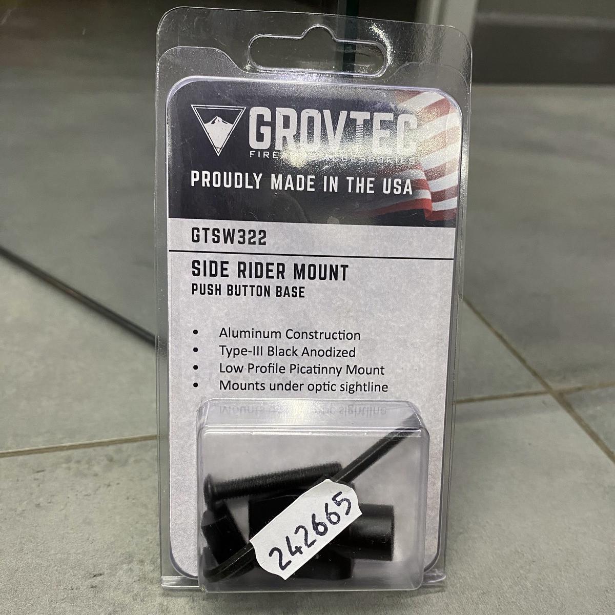 Крепление для QD антабки GrovTec Side Rider Sling Mount на Picatinny/Weaver боковое алюминиевое (GTSW322) - фото 2 Крепление для QD антабки GrovTec Side Rider Sling Mount на Picatinny/Weaver боковое алюминиевое (GTSW322) - фото 2