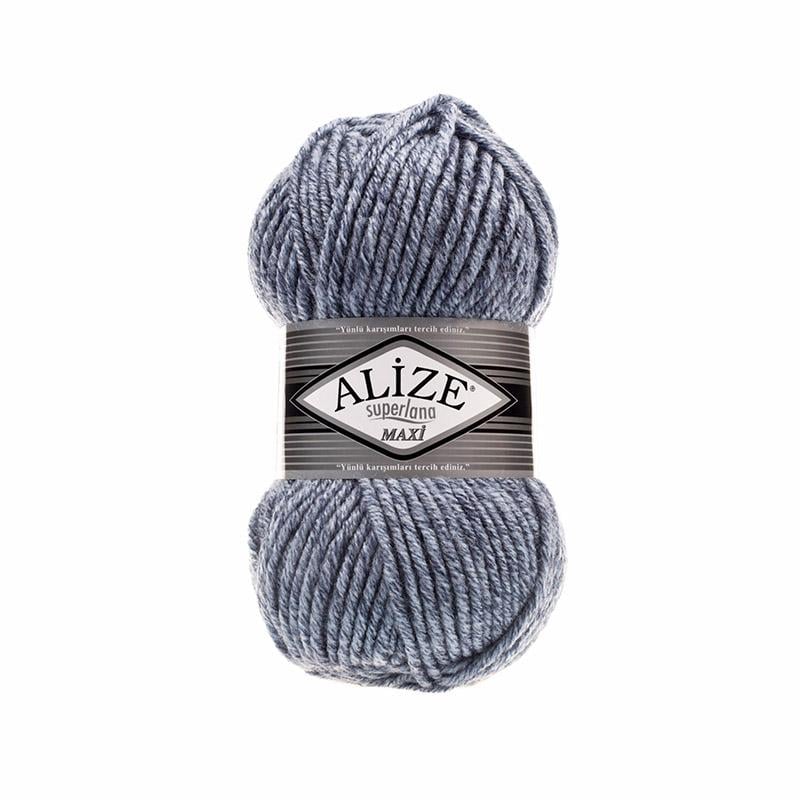 Пряжа Alize SuperLana Maxi 806 Синій жаспе