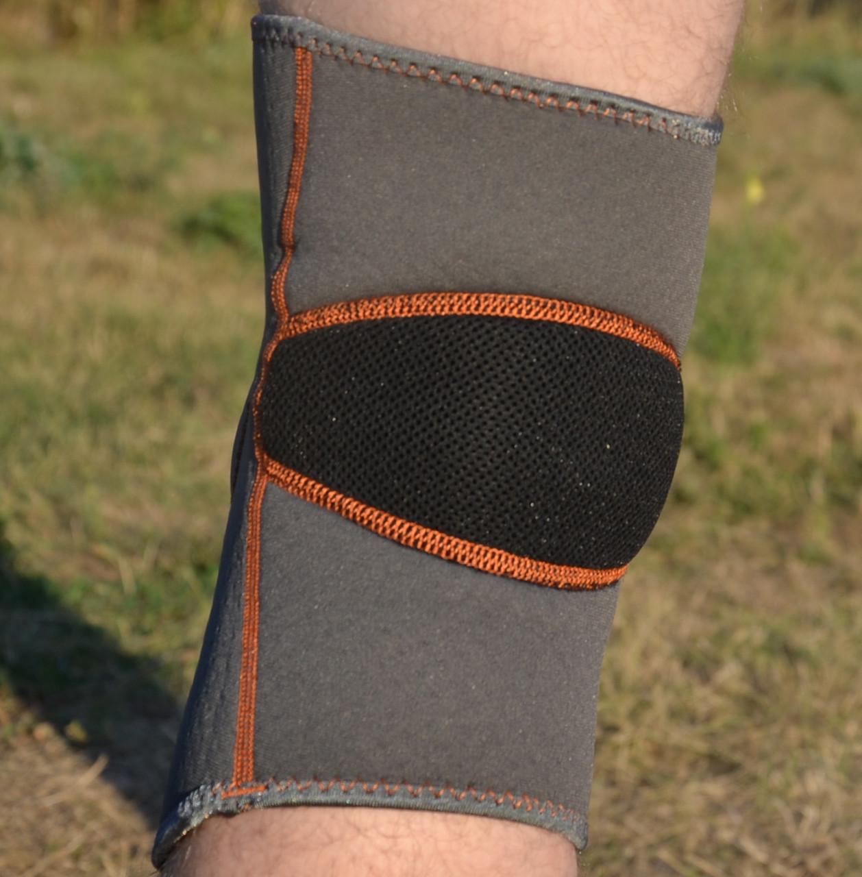 Наколенник MadMax MFA-297 Knee Support with Patella Stabilizer XL Dark Grey/Orange (27343099) - фото 7 Наколенник MadMax MFA-297 Knee Support with Patella Stabilizer XL Dark Grey/Orange (27343099) - фото 7