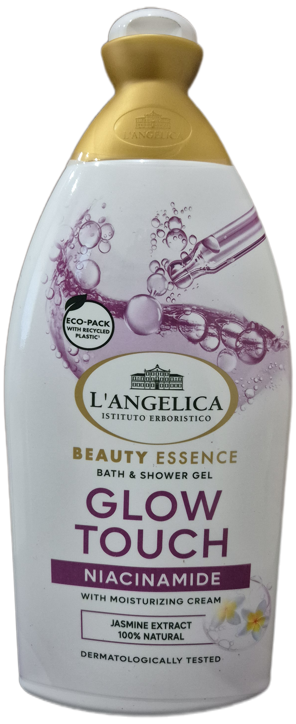 Крем-гель для душу L'Angelica Beauty Essence Glow Touch з ніациномідом та екстрактом жасмину 500 мл (N-2603)
