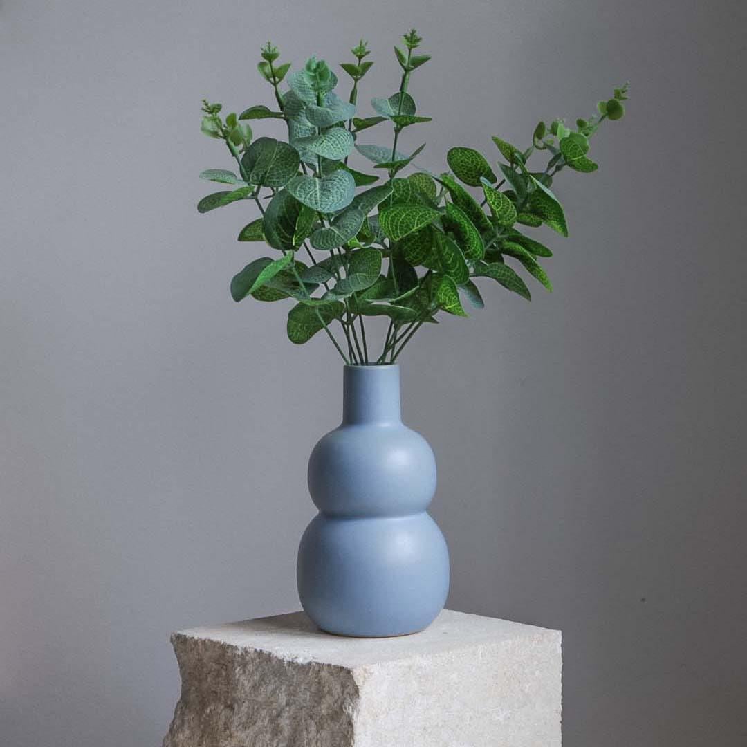 Ваза Nana ceramics керамическая Булька 15 см Голубой (2788481898)