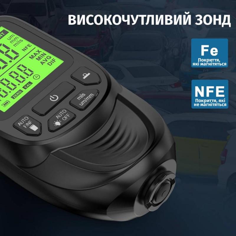 Товщиномір фарби автомобіля HW400S цифровий Чорний (3309934) - фото 5 Товщиномір фарби автомобіля HW400S цифровий Чорний (3309934) - фото 5