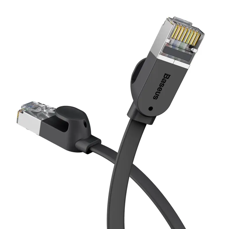 Кабель сетевой Ethernet патч-корд BASEUS UTP Cat6 High Speed RJ45 Gigabit Network Cable 8 м Black (PCWL-E01)