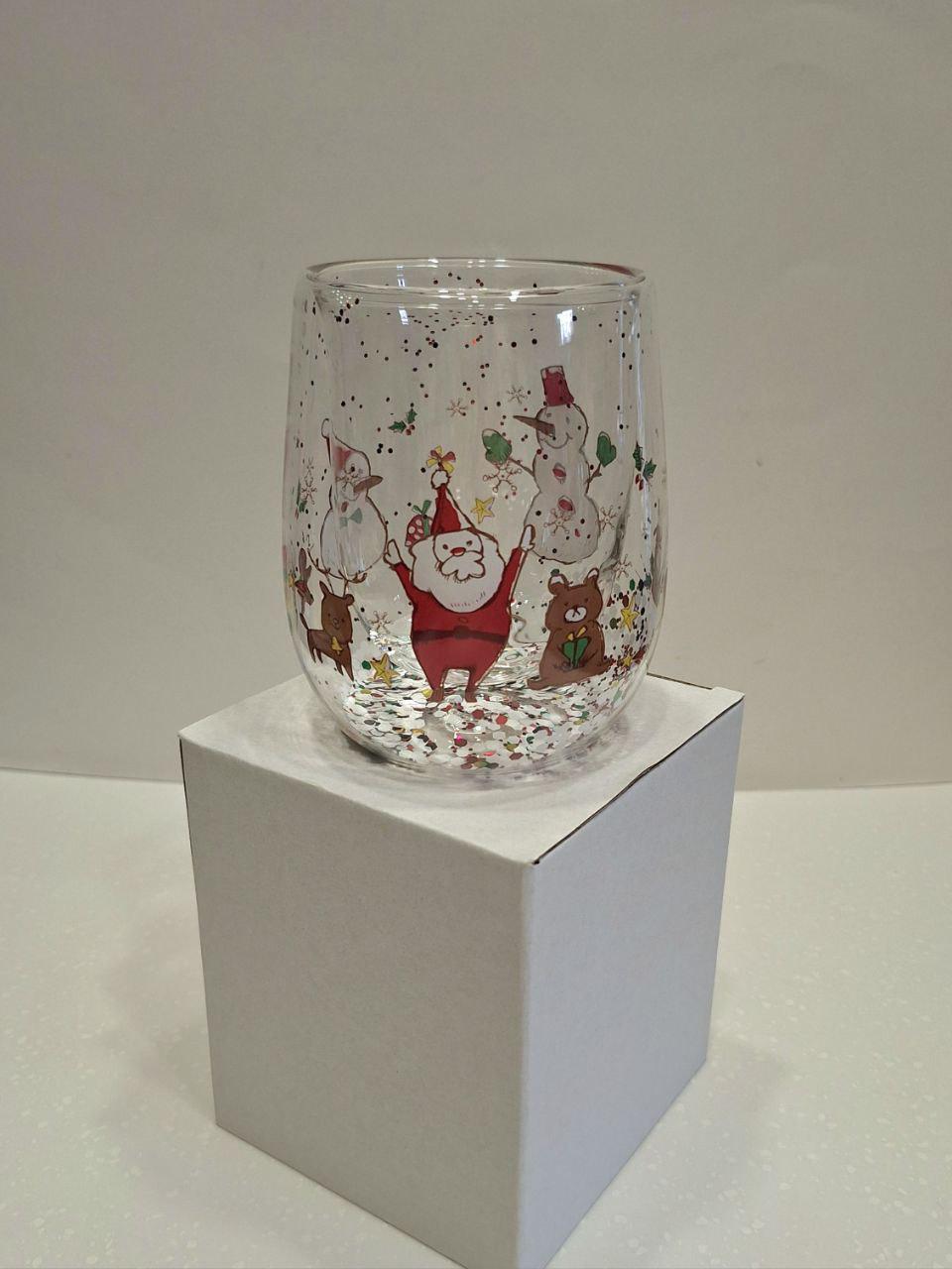 Стакан з подвійного скла Зимове свято-3 300 мл (1749) - фото 2