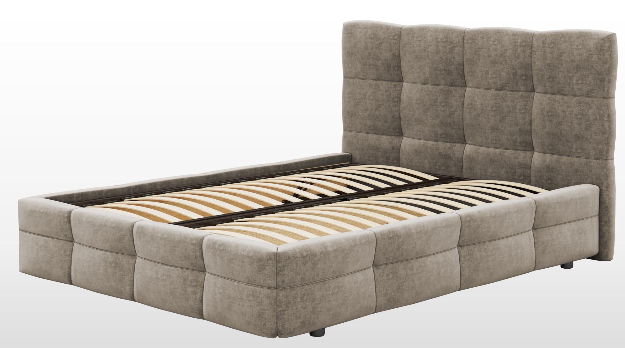 Кровать Глория с подъемным механизмом 180х200 см Allure Grey (10692692)