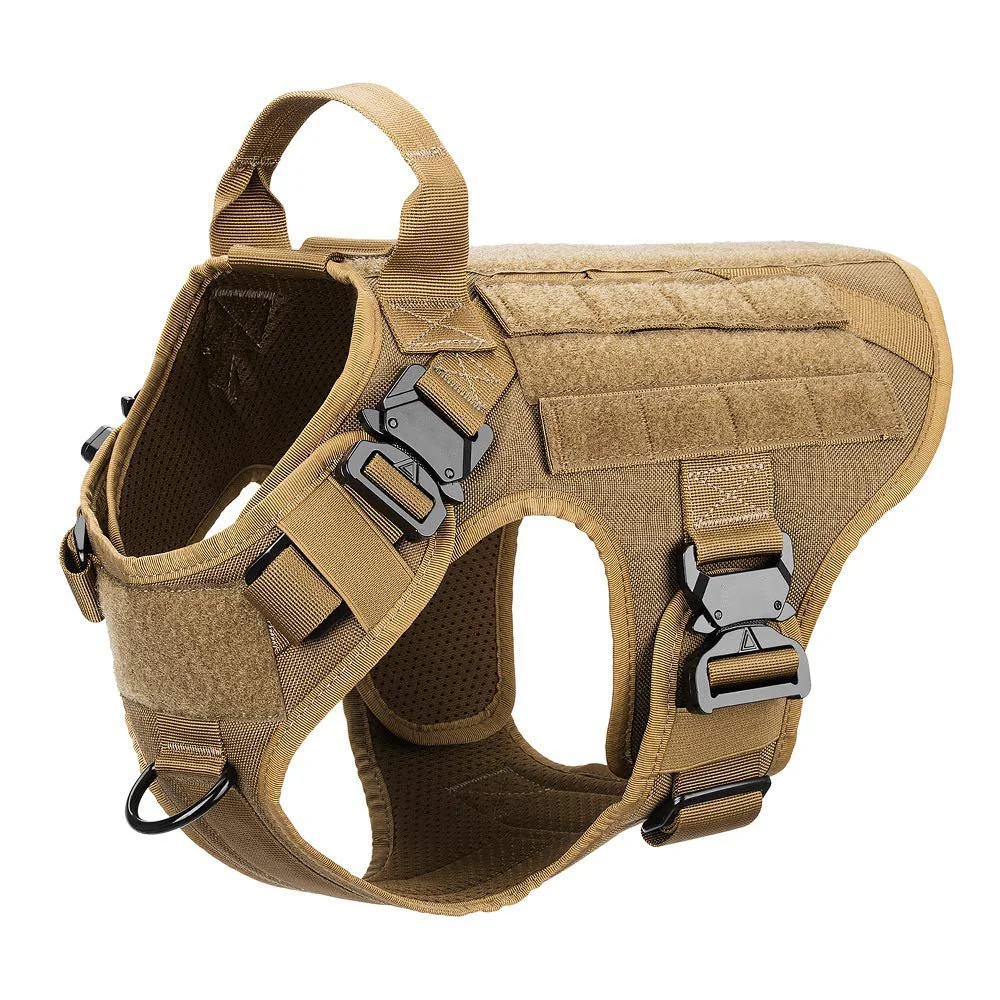 Шлея для собак Harness K9 Long жилет с ручкой/4 металлических фастекса XL 88-114 см Коричневый (2183904493)