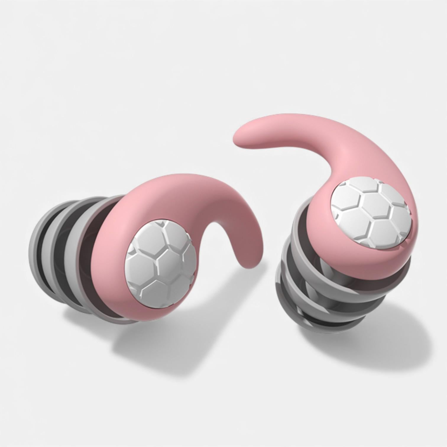 Беруши для сна Univerza Акула силиконовые трехслойные шумоподавляющие в футляре Розовый