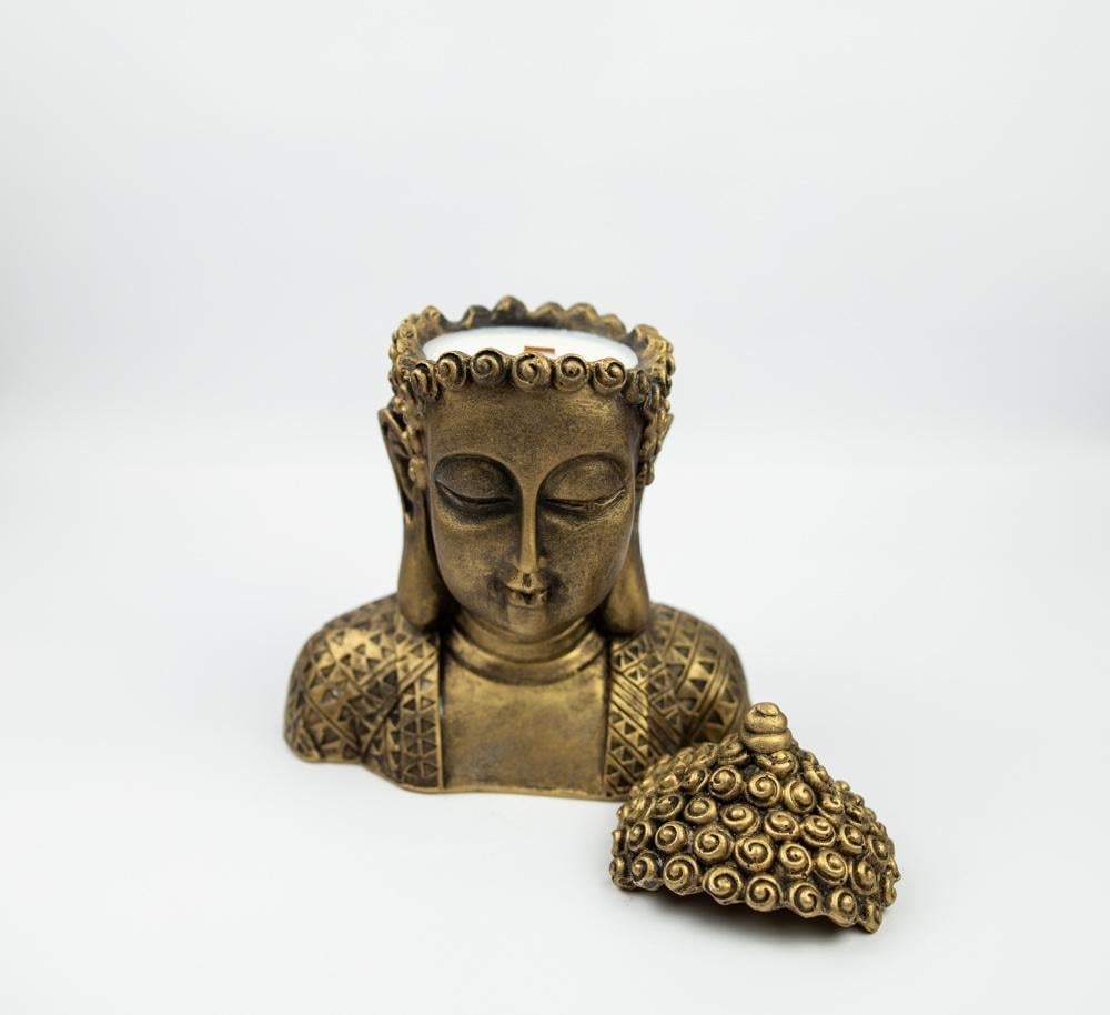 Аромасвічка Гранд Презент NAC 1062 Buddha sandal 100% wood wax 140 г Bronze (23640)