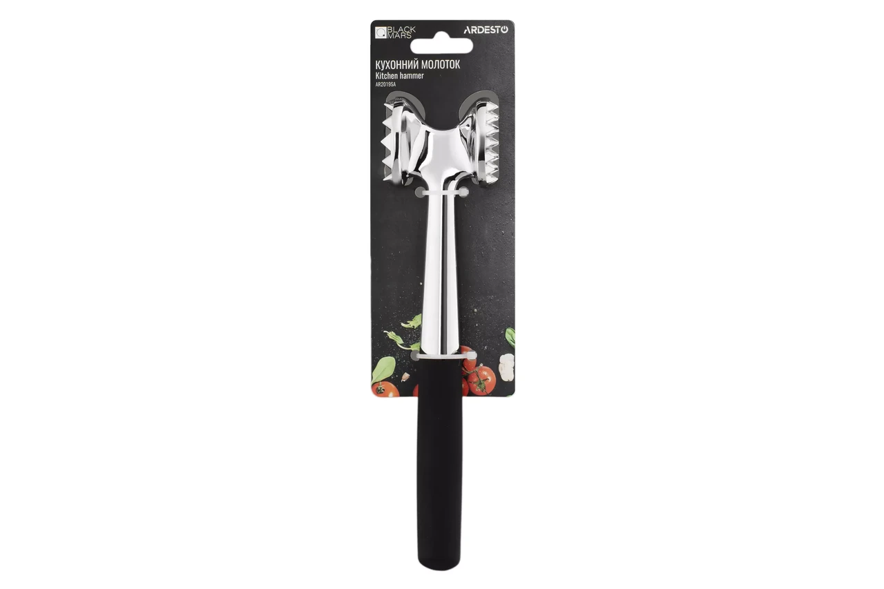 Молоток кухонный для отбивания мяса Ardesto Black Mars Черный (AR2019SA)