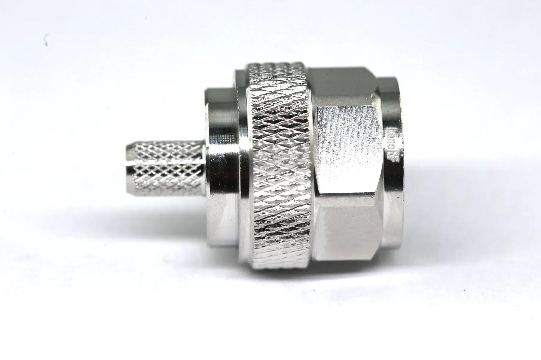 Разъем N-type male штекер под кабель LMR-240 обжимной Silver (3.04.0264)
