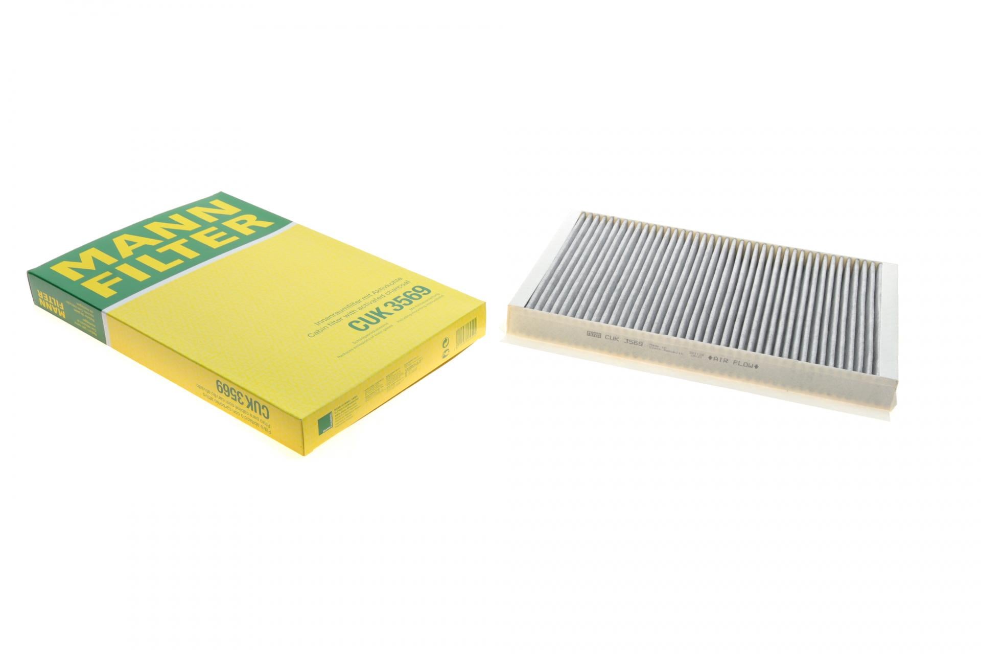 Фильтр салона Mann-Filter для MB Sprinter/VW Crafter 06- угольный (CUK 3569) Фильтр салона Mann-Filter для MB Sprinter/VW Crafter 06- угольный (CUK 3569)