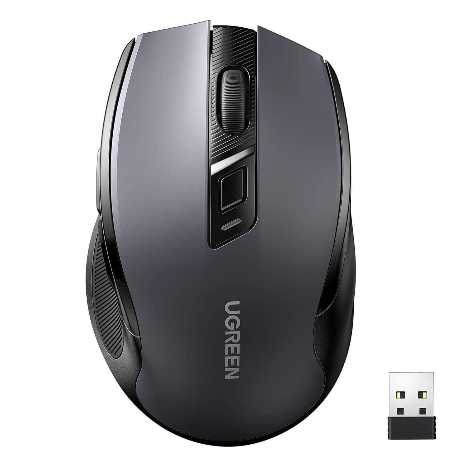 Компьютерная мышка беспроводная UGREEN MU006 4000 DPI/6 кнопок Черный (90545)