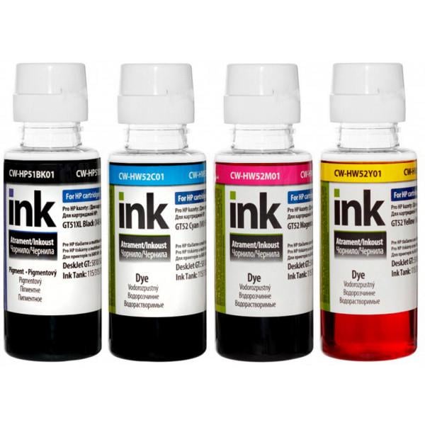 Комплект чернил Colorway для HP Ink Tank 115/315/415 BK/C/M/Y 4х100 мл (CW-HP51/HW52SET01)