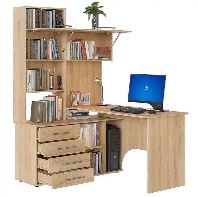 Комп'ютерний стіл кутовий з надбудовою Дуб сонома (1116789)