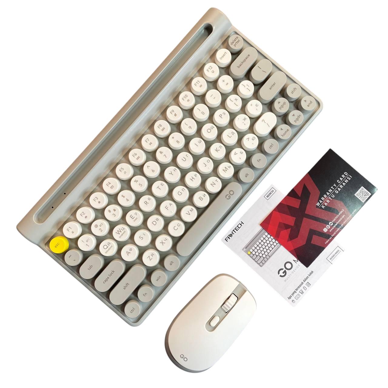 Клавиатура и мышка беспроводная Bluetooth Fantech Go WK896 Серый - фото 3 Клавиатура и мышка беспроводная Bluetooth Fantech Go WK896 Серый - фото 3