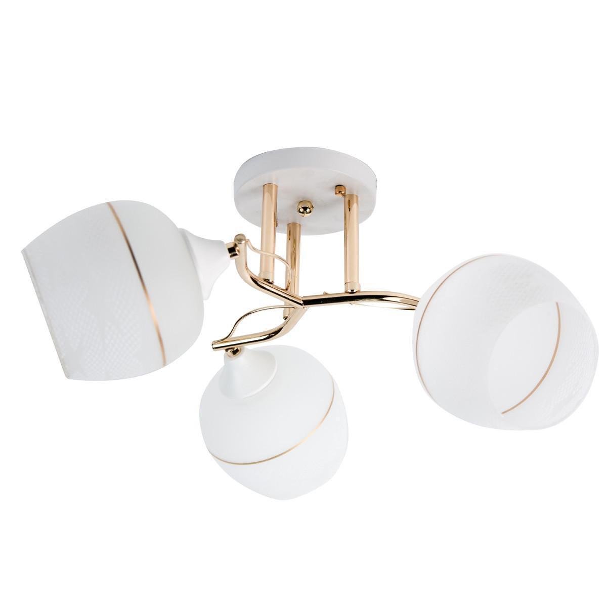 Люстра потолочная Sunlight A3311/3 3х60 Вт 40 см Золотой (21879360)