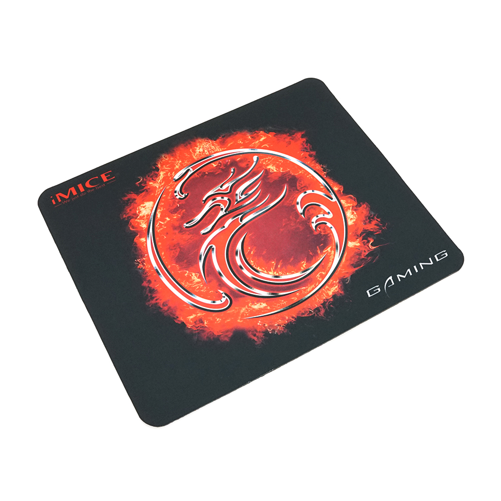 Коврик для мыши iMICE PD01 тканевый прошитый край 3х300х250 мм Черно-красный (YUT_V3543)