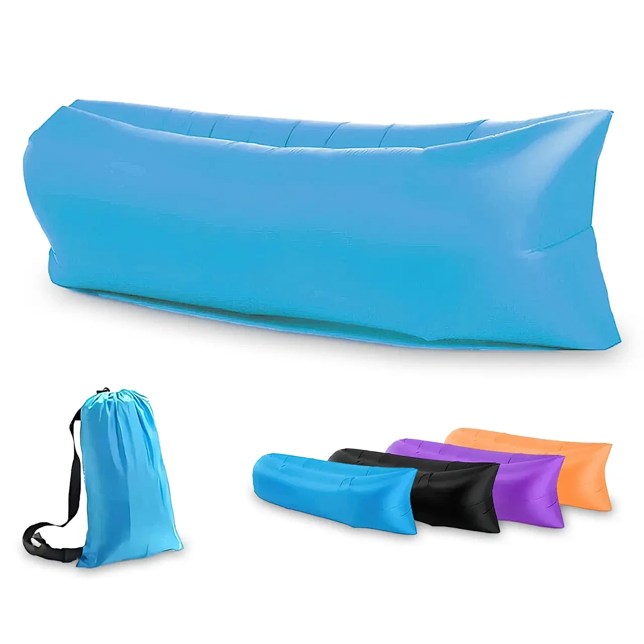 Надувний матрац AIR SOFA CLOUD 180х70 см Блакитний - фото 4 Надувний матрац AIR SOFA CLOUD 180х70 см Блакитний - фото 4