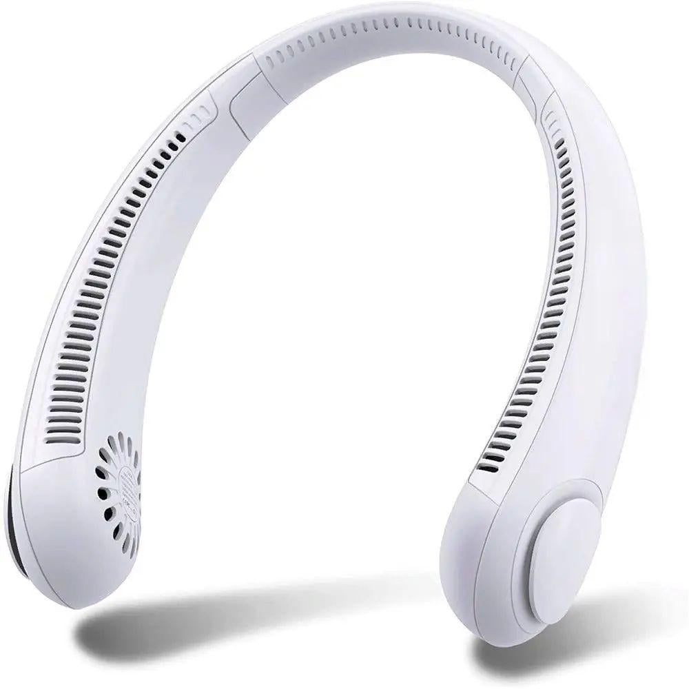 Вентилятор на шею Cat-neck Fan аккумуляторный 4000 мАч USB белый (opt-16379)