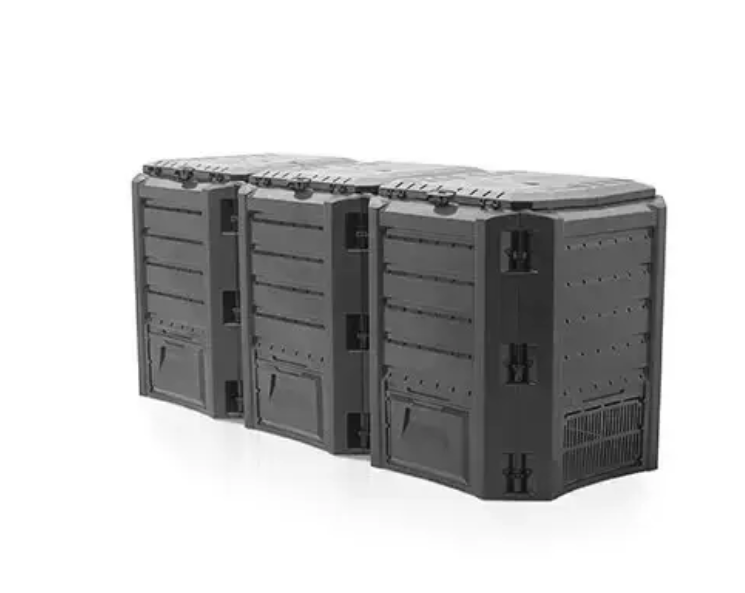 Компостер садовый Prosperplast Compogreen PIKSM1200C-S411 3 модуля 198х71,9х82,6 см 1200 л Черный (PSP_PIKSM1200C-S411)