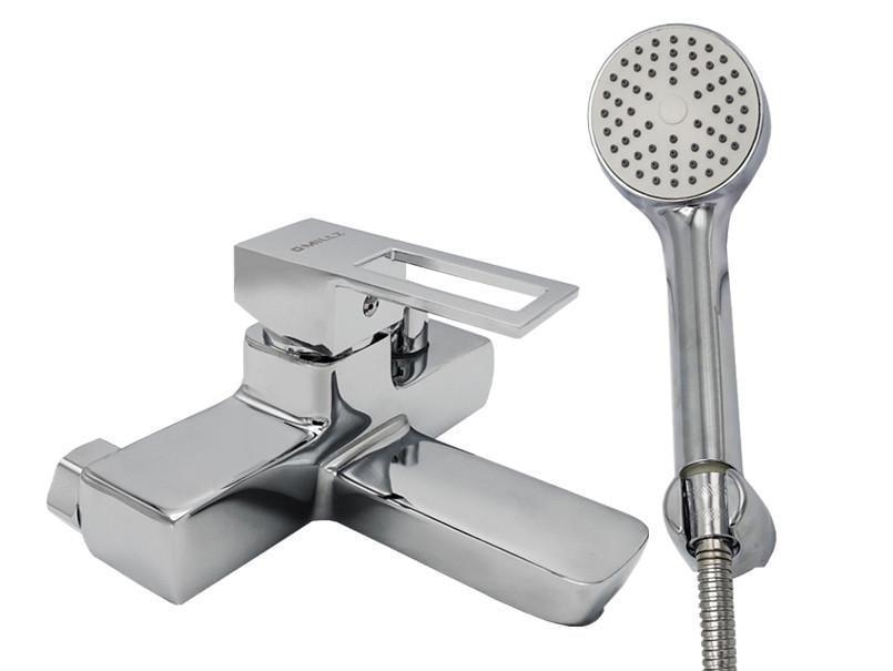 Смеситель для ванны Millz литой корпус/шток на корпусе Хром (00000010502)